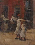Georges Lemmen Girls strolling on the street china oil painting artist